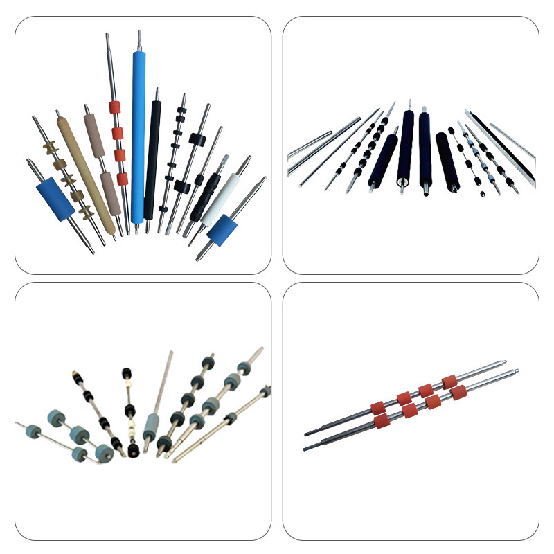 Factory Wholesale Printer Rubber Roller Polyester Urethane Roller Shaft in Stock Pu Rubber Coated Roller Roller