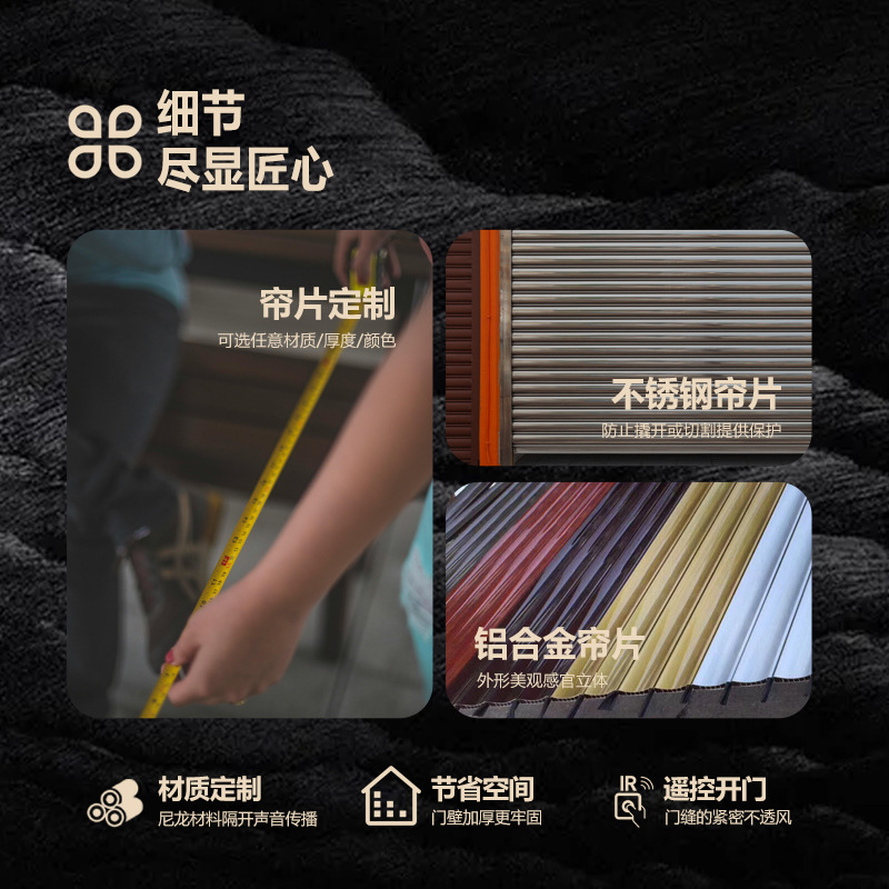 Aluminum Alloy Rolling Shutter Door Garage Door Electric Remote Control Stainless Steel Rolling Shutter Door Shop Automatic Rolling Shutter Door