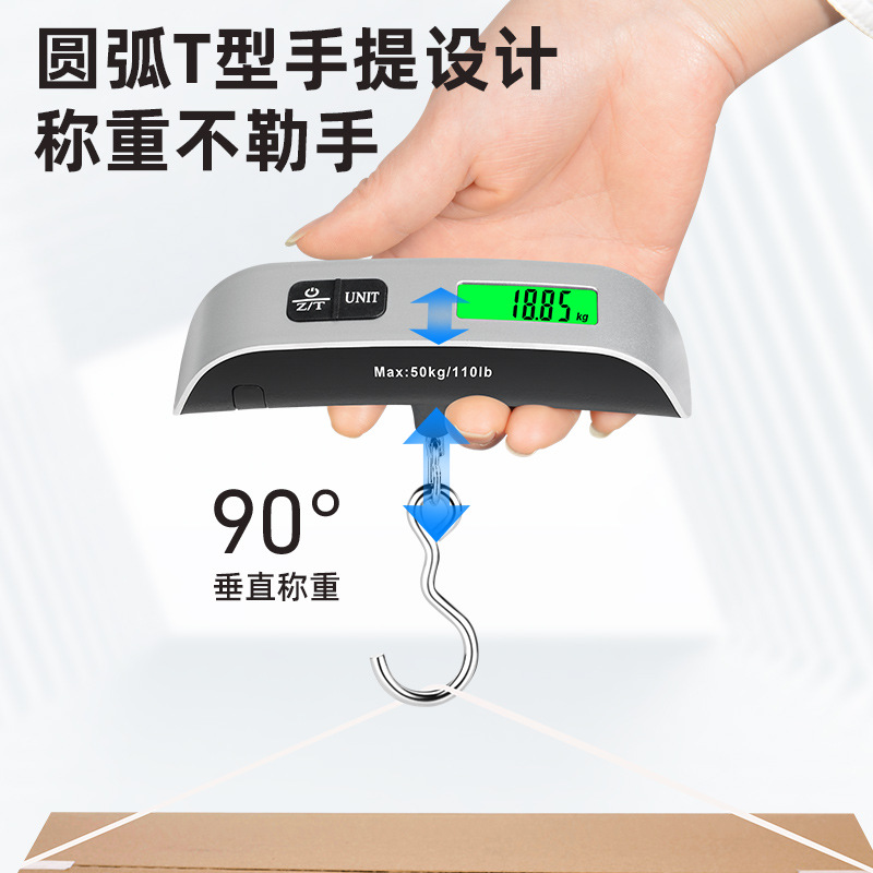 Luggage Scale Electronic Scale Portable Scale Hook Scale Package Scale 50KG Mini Hanging Scale Portable Spring Hanging Scale Fishing Scale
