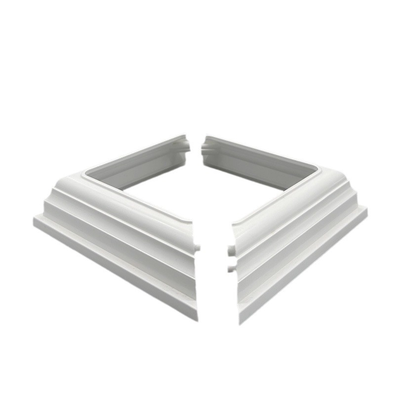 PVC guardrail accessories 4 inch split decorative base factory direct American European guardrail column base