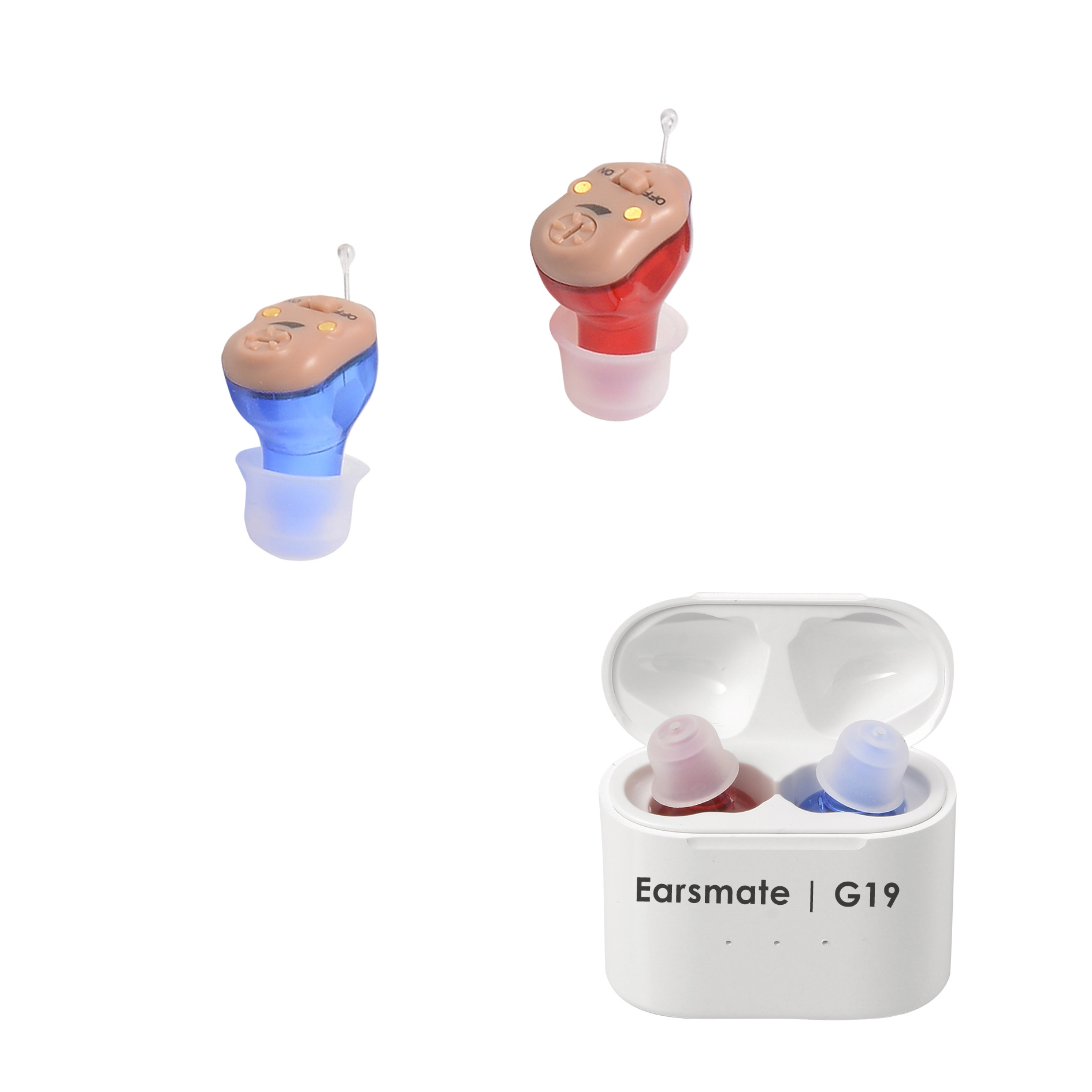 Кросс-бордерный усилитель звука для пожилых людей с глухотой, магнитный перезаряжаемый невидимый слуховой аппарат G19