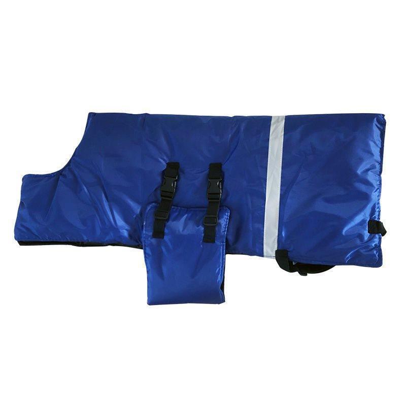 Calf Vest Warm Waterproof Cold-Proof Cotton-Padded Thickened Calf Jacket with Cotton Lining and Wrap-Around Cow Coat