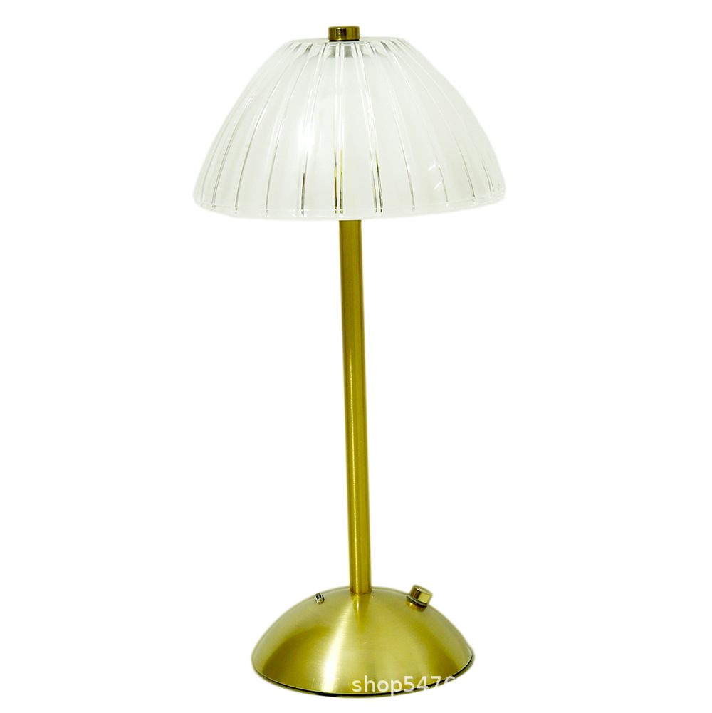 Cross-Border Popular Led Table Lamp, Light Luxury, High-End Retro Atmosphere Lamp, Table Lamp, USB Charging, Cafe Bar Eye Protection