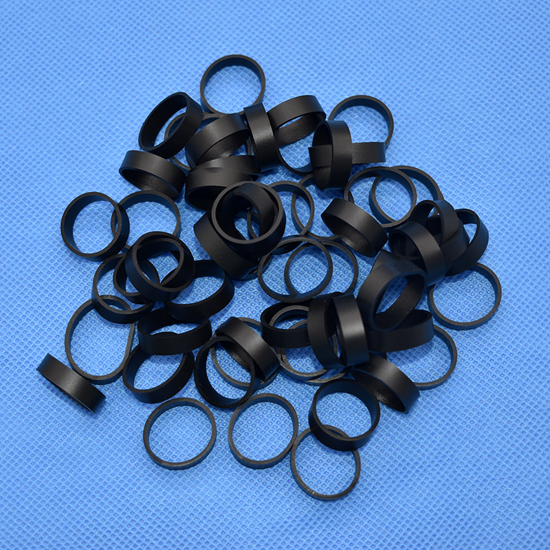 Thickened Strong Pull Silicone Sheath Rubber Band USB Power Cord Ring High Temperature Resistant Silicone Tie Coil Black and White