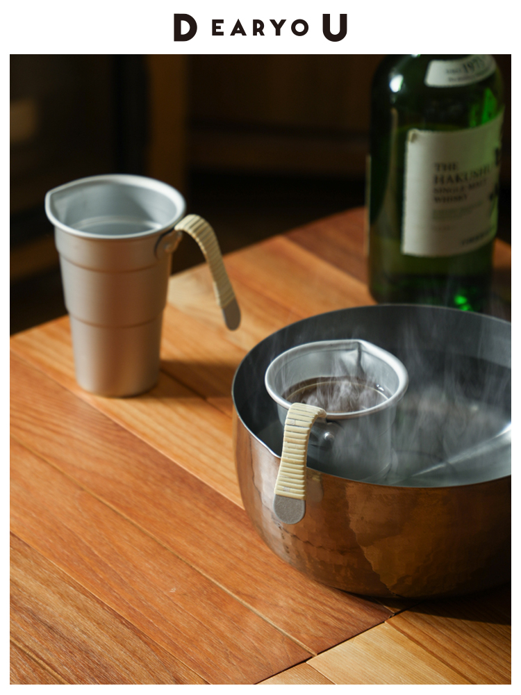 ✅ Japanese Imported Wine Warmer for Home Use, Hot Wine and Milk Warmer Cup, Outdoor Camping Wine Warmer, Aluminum Wine Kettle, Wine Dispenser