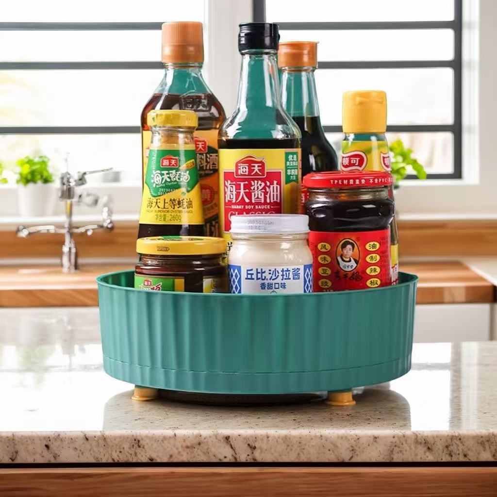 Вращающаяся полка для специй, многофункциональная полка для соевого соуса и уксуса