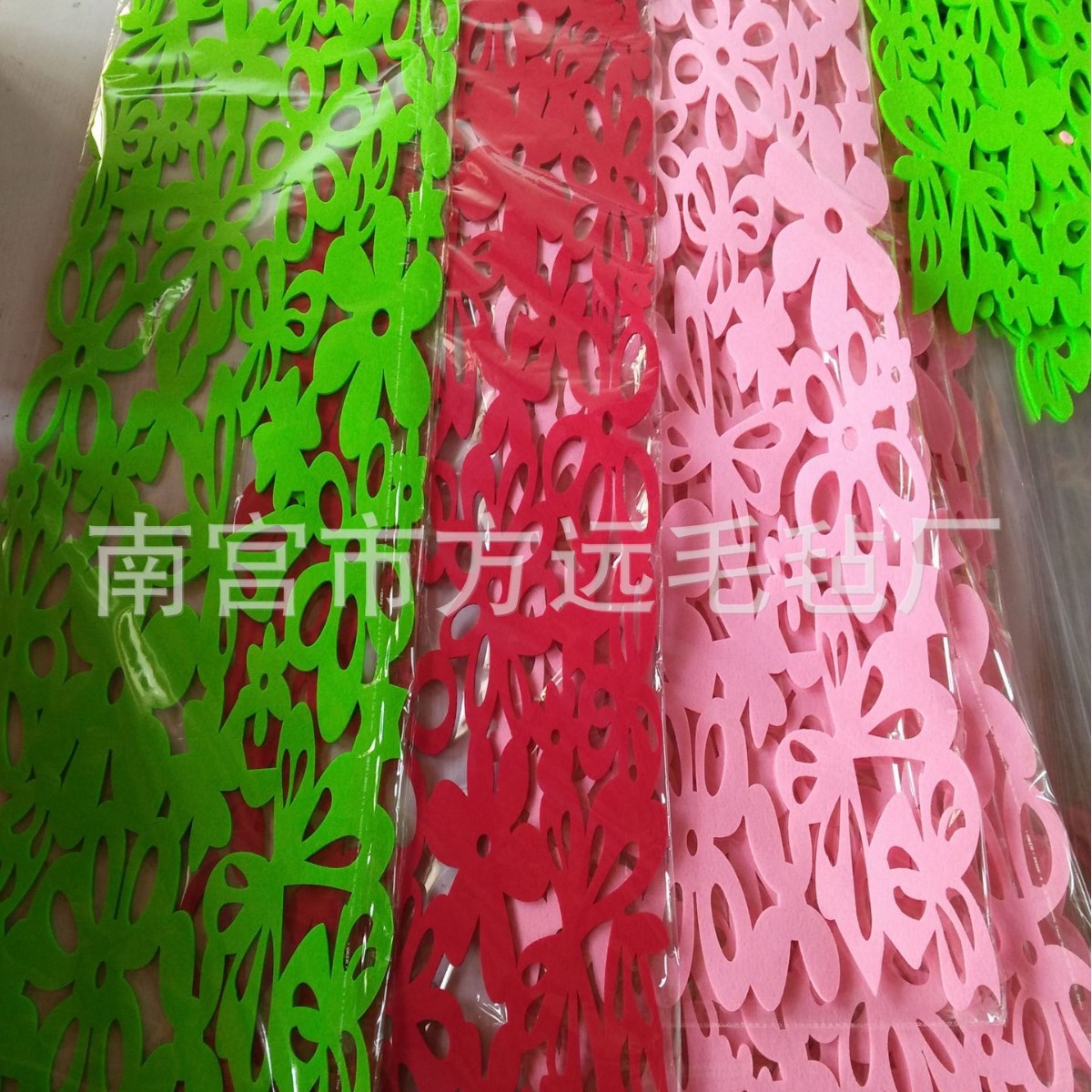 Hot selling all kinds of fashionable colorful felt coasters suitable for all kinds of high-end hotel decoration