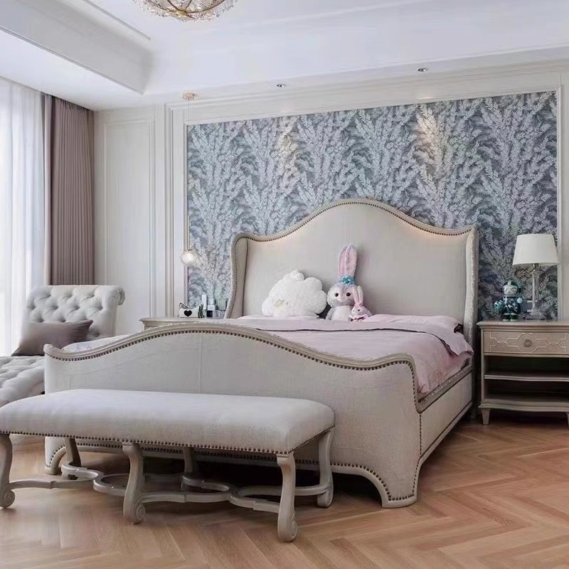 Американская мебель для спальни, двуспальная кровать, прикроватная тумбочка, комод