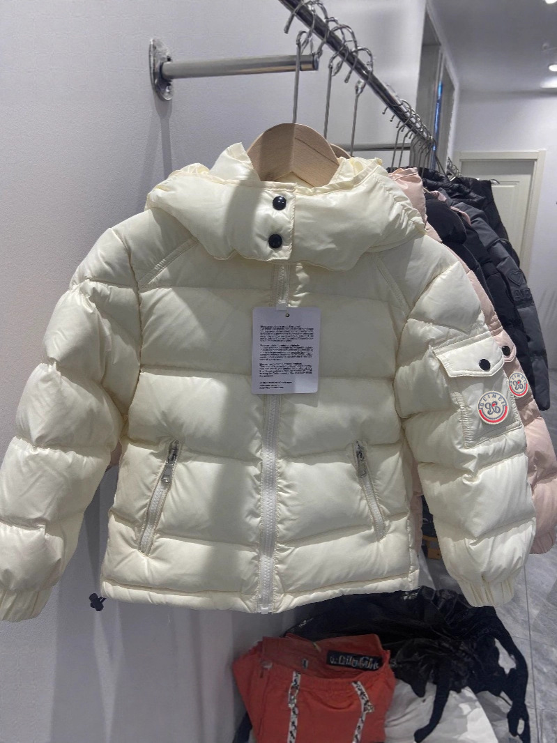 Children's Thick down Jacket, Same Style as m Brand, 2025 Winter New Collection, White Duck Down, Short Coat for Boys and Girls