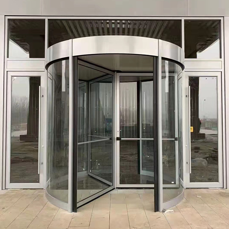Intelligent automatic revolving door Shopping Mall hotel office building two-wing three-wing revolving door column-shaped electric revolving door
