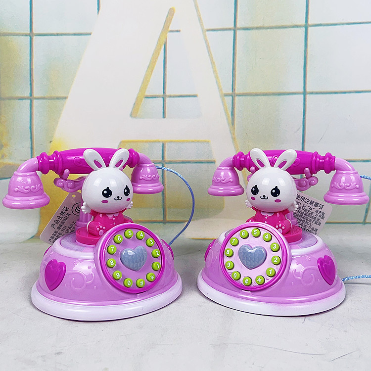 Children's Multifunctional Pretend Play Phone Learning Machine Story Machine with Lights and Music, 6 Pieces in a Box