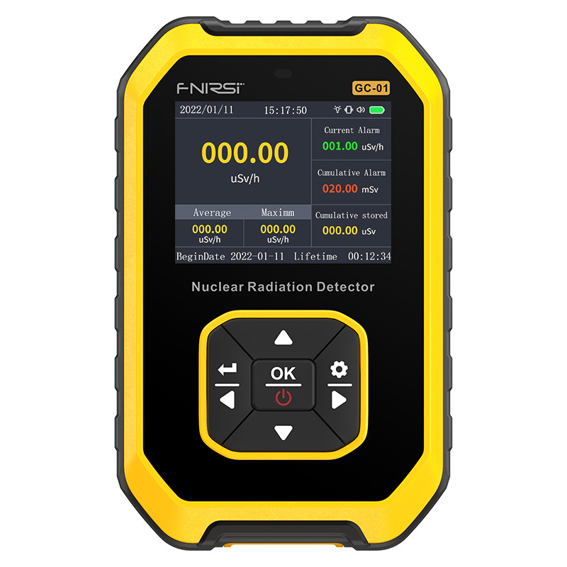 Nuclear Radiation Detector Professional Marble Radioactive Ray Ionization Personal Dose Alarm Geiger Counter