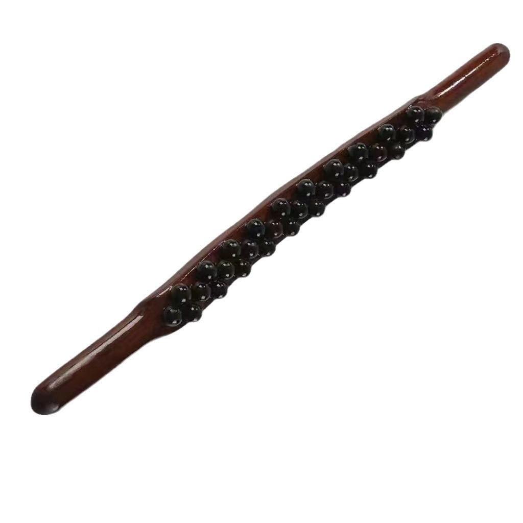 59 beads rolling tendon stick resin double-row massage scraping stick body meridians dredging kneading abdomen tendon stick pushing back tool