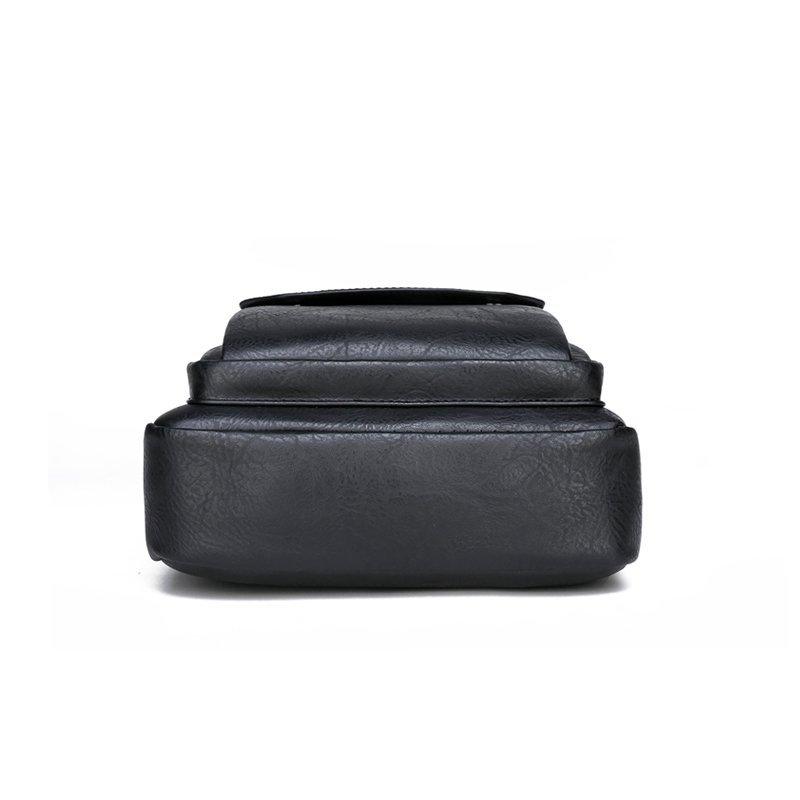 Cross-Border Men's Bag, New Business Crossbody Bag, Trendyy and Fashionable Shoulder Handbag, Pu Soft Leather Handbag