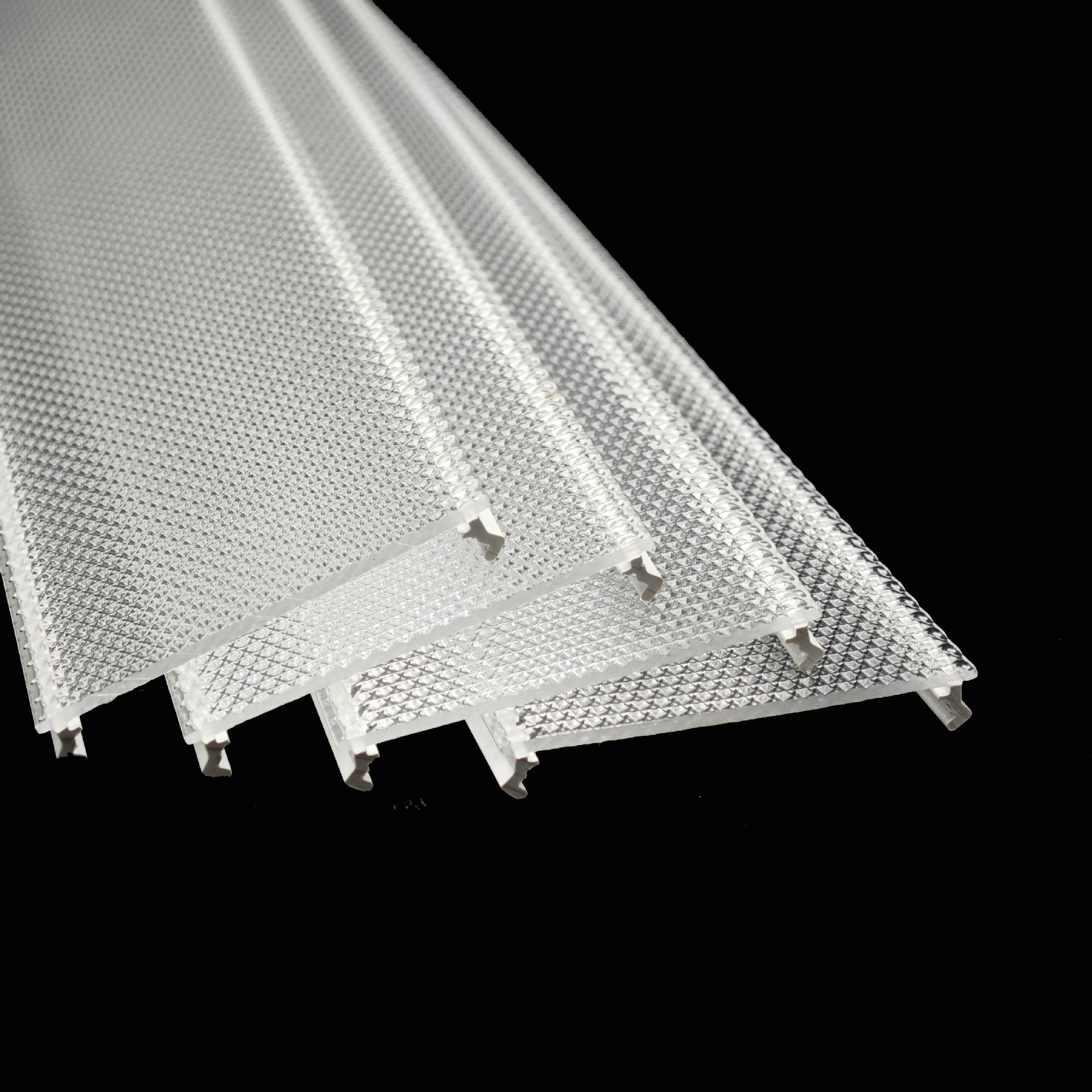 Pc Plastic Co-Extruded Linear Light Cover Extrusion Pc Transparent Strip Light-Transmitting Foshan Custom-Made Strip-Shaped Rigid Material