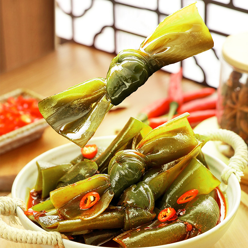 My sister's sour and spicy kelp knot 20g instant kelp crisp food snack snack snack afternoon tea snack