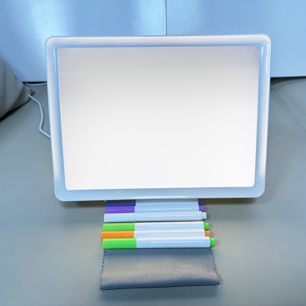 Children's Luminous Drawing Board DIY Graffiti Erasable Acrylic Fluorescent Board Blackboard Kidsren's Educational Toy Writing Board