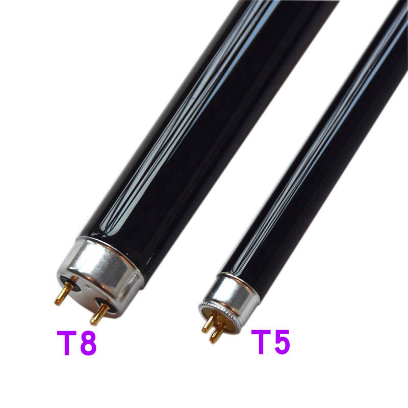 T8 Black Lamp Black Purple Light Tube Black Fluorescent Lamp Currency Inspection Insect Trap and Mosquito Killer Stage Uv T8 Black Lamp
