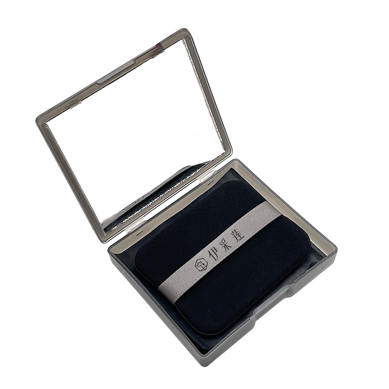 Powder Puff Oil-Absorbing Paper Custom Facial Oil-Absorbing Paper Facial Makeup Micro-Powder Bamboo Charcoal Paper Portable Mirror Oil-Absorbing Facial Paper