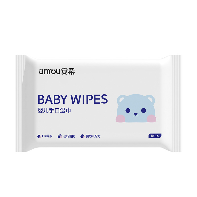 10-drawer small bag mini baby hand wipes portable baby wipes portable wipes wholesale