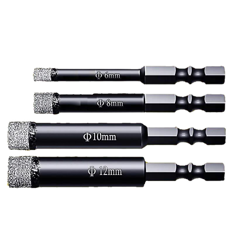 Wholesale Hexagonal Shank Tile Drill Bit for Dry Drilling of Ceramic Tiles, Glass, Porcelain Tiles, Marble Hole Opener