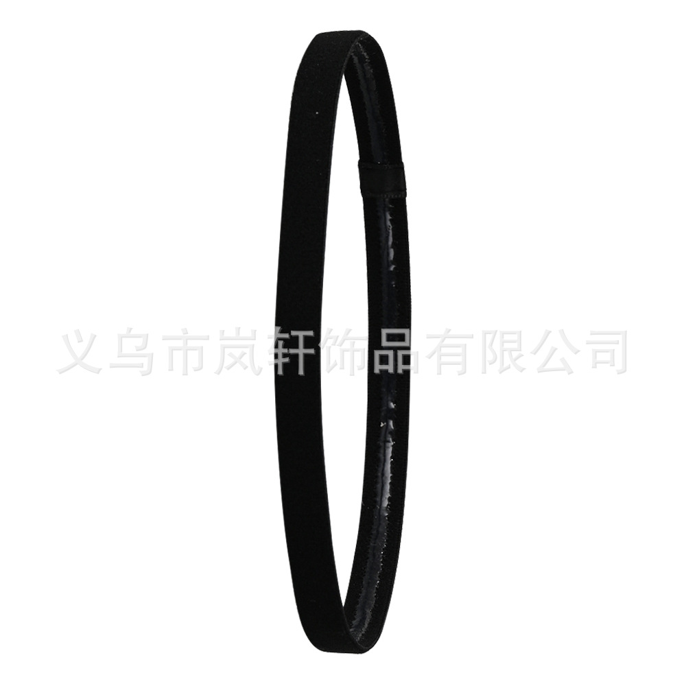Cross-Border Sports Thin Hairband Yoga Fitness Headband Sweat-Absorbent Elastic Band Silicone Non-Slip Breathable Hairband