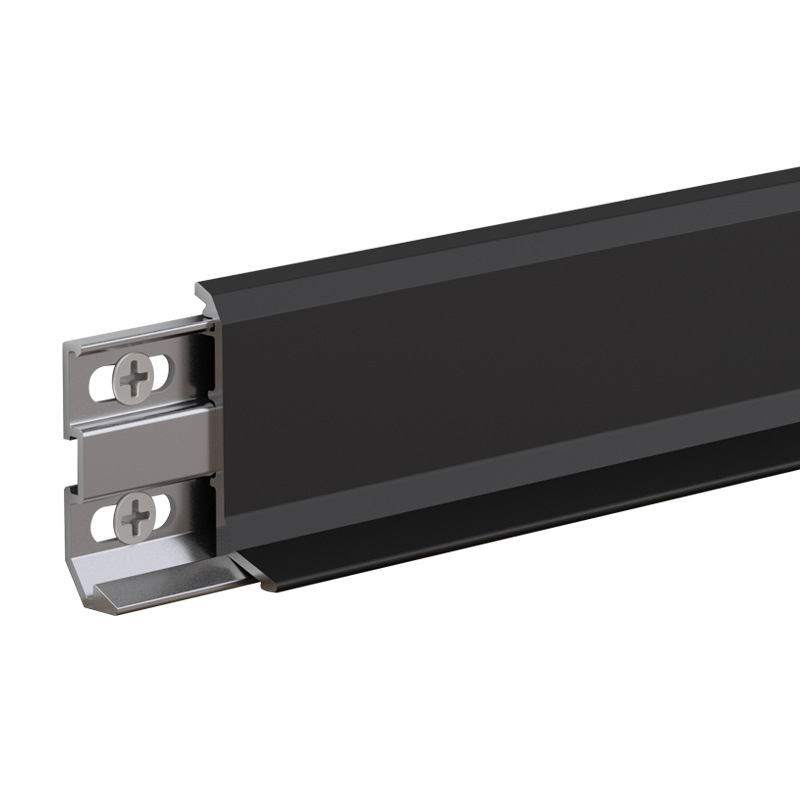 Aluminum alloy skirting line ultra-thin snap-in extremely narrow sticker line 6cm8cm metal stainless steel minimalist foot line