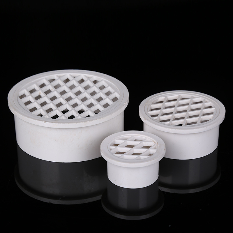 Manufacturers supply Multi-specification PVC vent pvc inner floor drain pvc simple floor drain