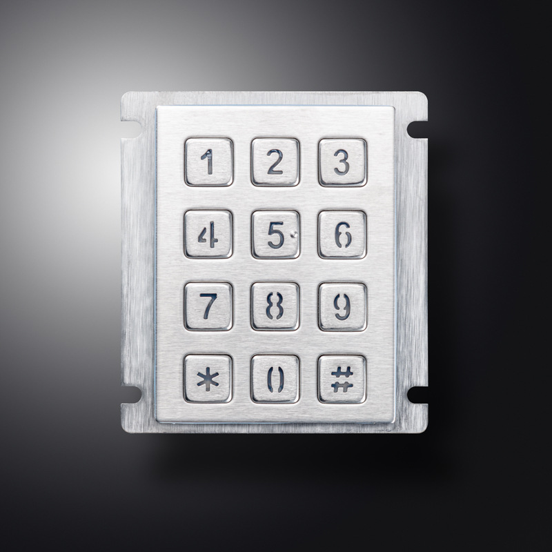 Металлическая водонепроницаемая клавиатура для вендинга, клавиатура с подсветкой для контроля доступа