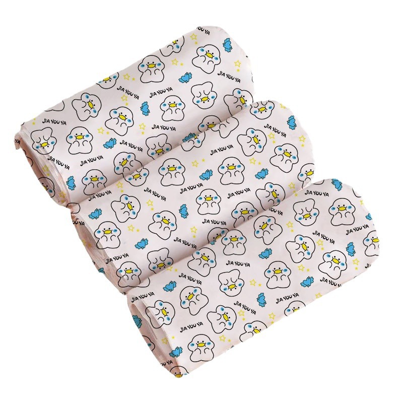 Disposable shoe cover cartoon printed non-woven fabric extra thick household non-slip indoor student thickened wear-resistant foot cover