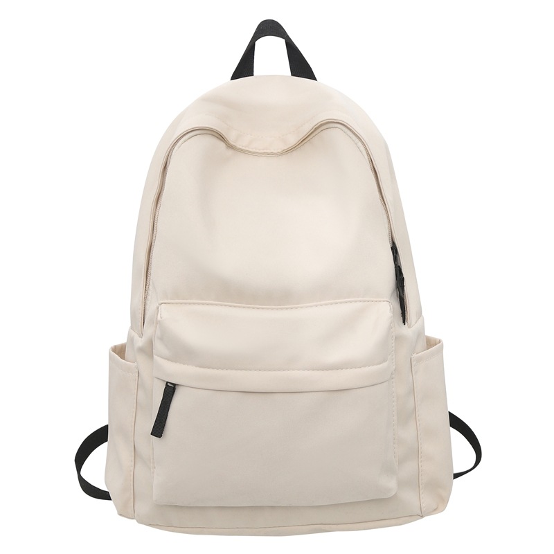 Japanese Style Unprinted Backpack for Male and Female College Students Korean Style Large Capacity Solid Color Backpack Junior High School Senior high school Student Schoolbag
