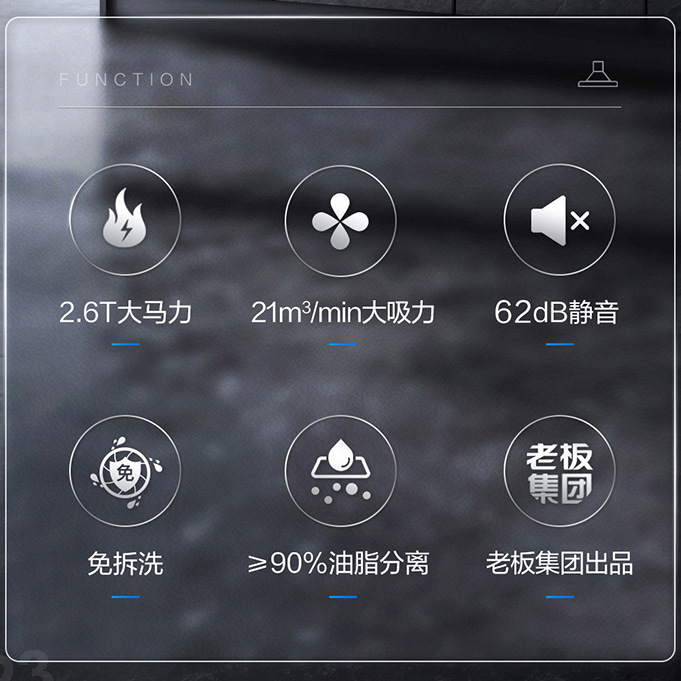 Boss Fame 860E+7B2M2 Smoke Stove Set Large Suction Range Hood Household Range Hood Gas Stove