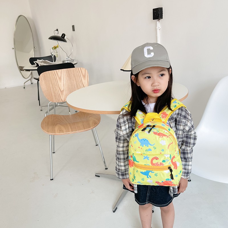 Wholesale 2022 Summer New Children's Bag Oxford Cloth Cartoon Dinosaur Pattern Backpack Kindergarten Baby School Bag