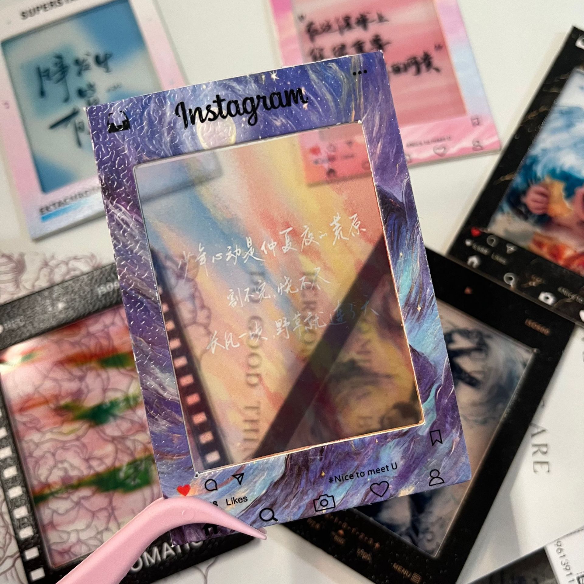 New 18 Vertical Ins Little Red Riding Book Light and Shadow Inverted Film Color Film Star-chasing Photo Creative Gift