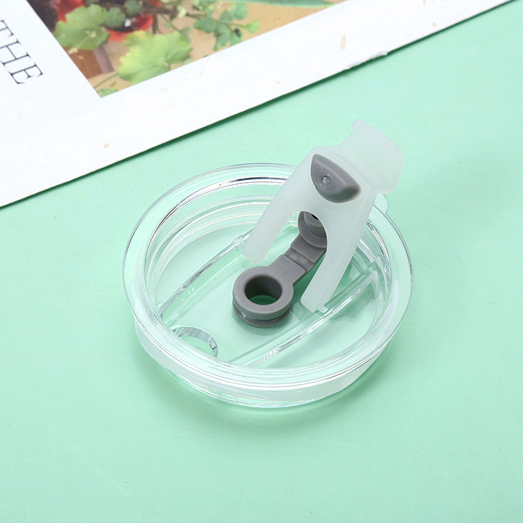 Workshop wholesale thermos cup lid injection parts 20oz straw lid handle cup brush straw plastic wholesale cup lid