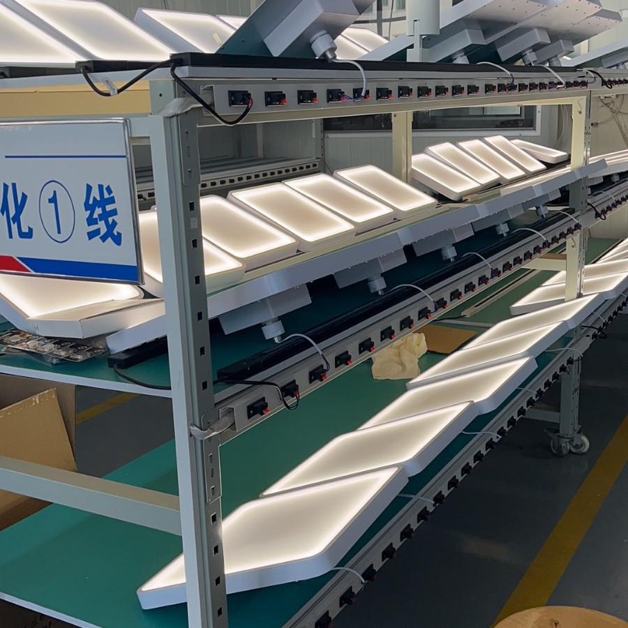 Wheeled Aging Rack Test Power Strip Movable Turnover Cart with Cable Clamp Aging Rack Led Product Test