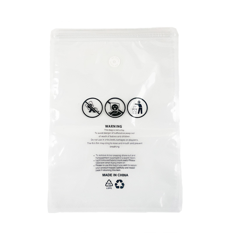 Amazon Sealed Double Zipper Anti-suffocation Vacuum Bag Compression Bag Clothing Sweater Warning Clothing Vacuum Bag