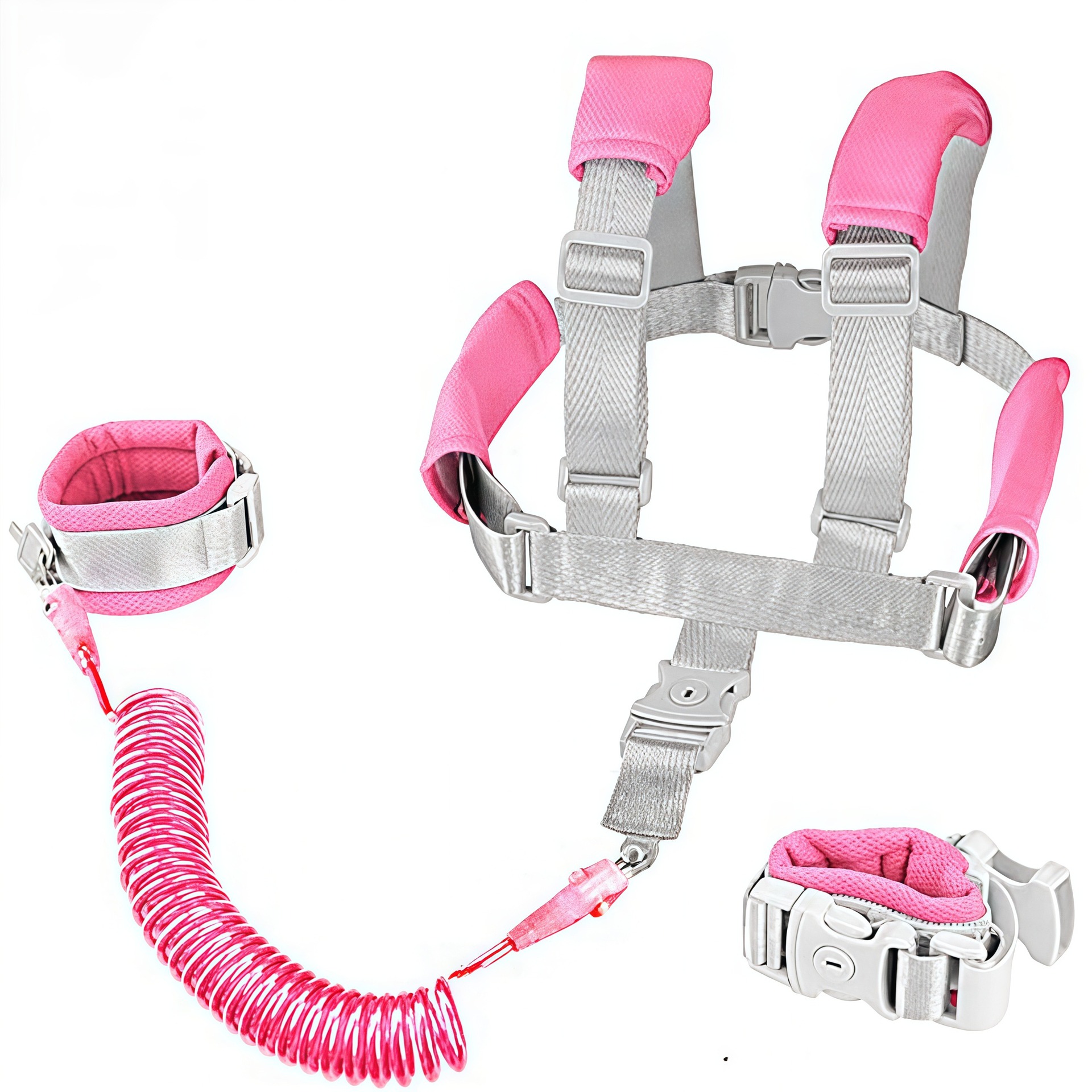 Children's anti-lost rope anti-lost traction rope strap baby rope lock baby lost rope belt dual-purpose sensor lock