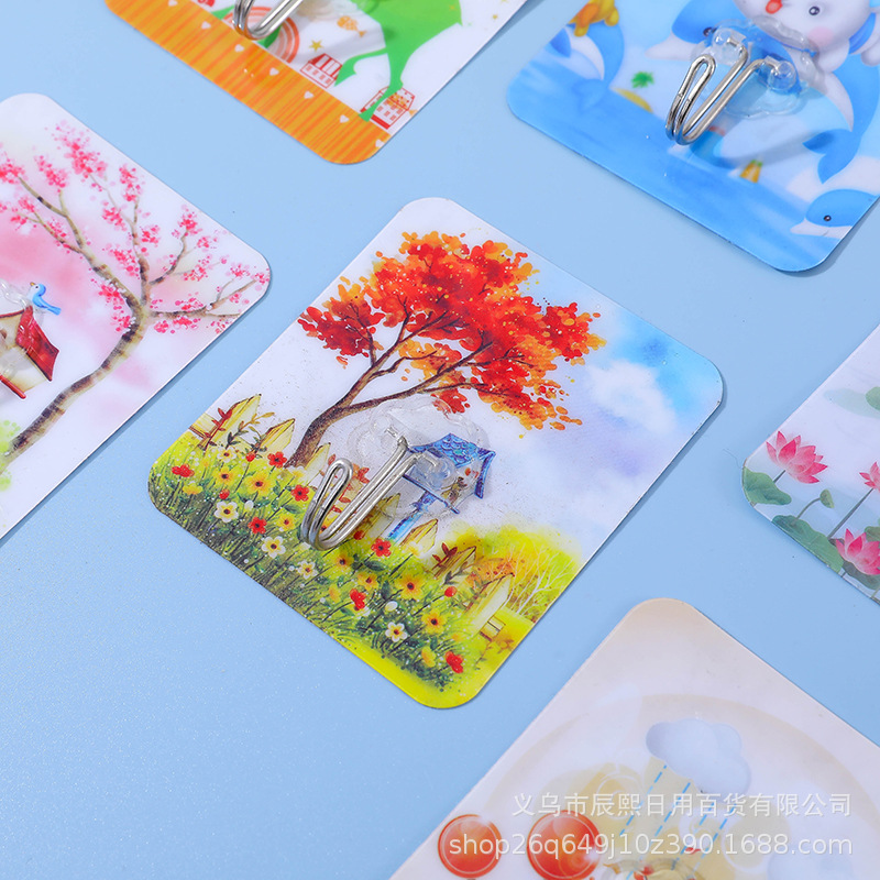 Wholesale Traceless Adhesive Hooks for Home Kitchen Wall Bathroom Strong Hooks Nail-Free Artifact Coat Hooks