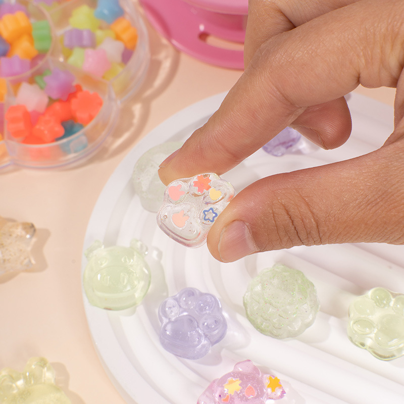 Transparent Pinch Mold Set DIY Handmade Toys Cartoon Big Cat Claw Violent Bear Cake Mold Silicone Mold