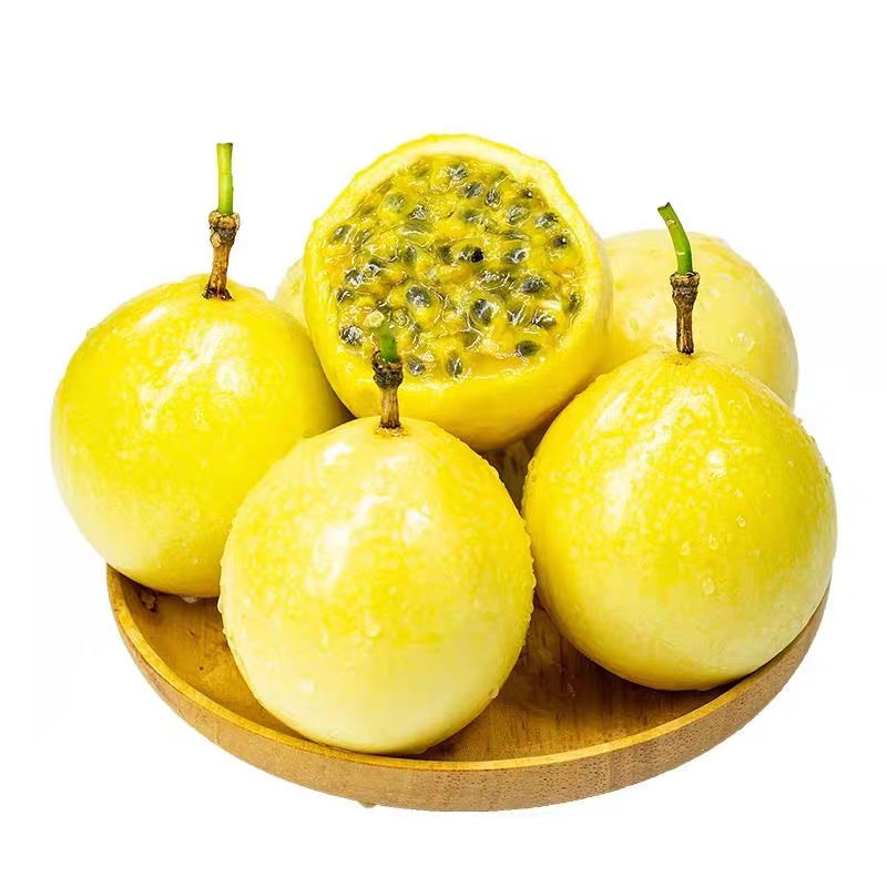 Guangxi Qinmi No. 9 Golden Passion Fruit Egg Fruit Fresh Tropical Seasonal Fruit for Pregnant Women Large Fruit Jam Wholesale
