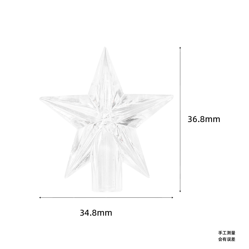 Five-Pointed Star Led Colored Light String Plug-In Accessories Star Curtain Light Pendant Starry Sky Five-Star Flower Shell
