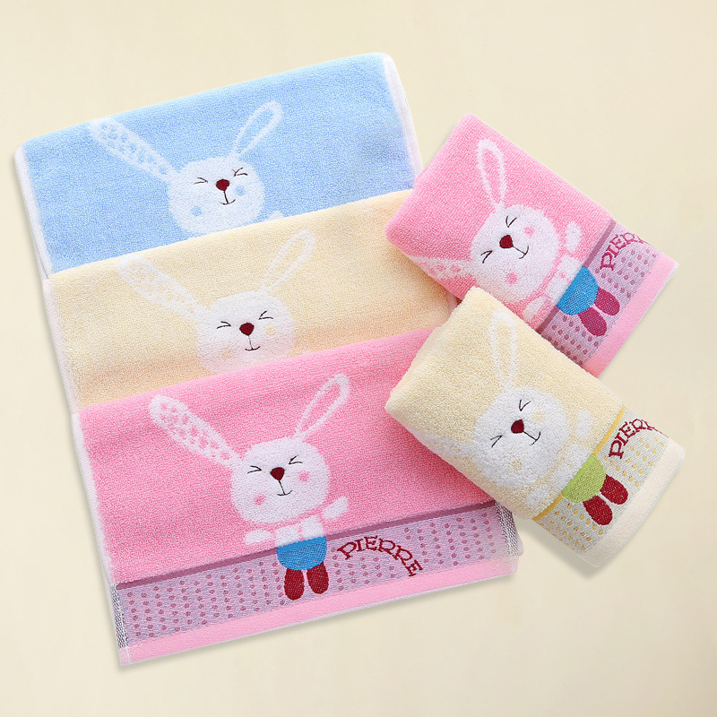 Pure Cotton Cartoon Children's Towel Baby Saliva Towel Face Wash Soft Absorbent Small Towel Manufacturer Wholesale