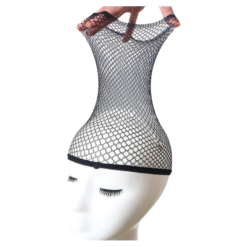 Wig Hair Net Invisible Mesh Cover Hair Set Two-end High Elastic Head Long and Short Hair Universal Mesh Cover Fixed Hair Pressure Cap