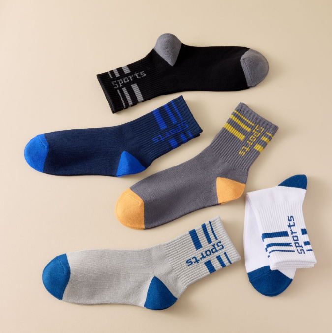 【Big Clearance】Women's Autumn and Winter Mid-Calf Socks Solid Color Men's Ankle Socks Low-Cut Invisible Socks Street Style Men's Socks