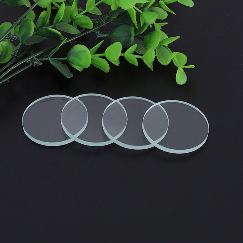 Thickened Transparent Glass Tempered Glass Sight Glass Lens Durable Heat-Resistant Glass Plate Diameter 145mm Thickness 3-2
