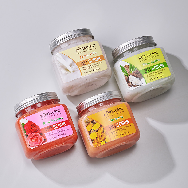 Kormesic Body Scrub Facial Scrub Cleansing and Hydrating Full English Version Cross-Border Export Wholesale