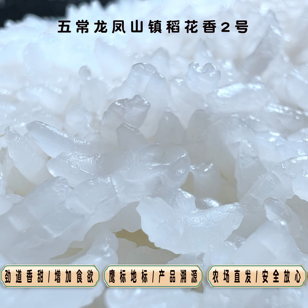 25-Year-Old Premium New Rice, Wuchang Rice, Longfeng Mountain Rice, Huaxiang Rice, 5 Pounds, Northeast Long-Grain Rice, 5kg Per Bag