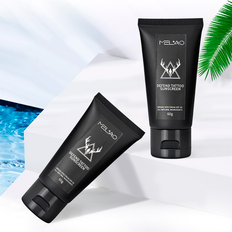 Cross-border MELAO tattoo sunscreen wholesale tattoo moisturizing mild lock color tattoo care lotion in stock