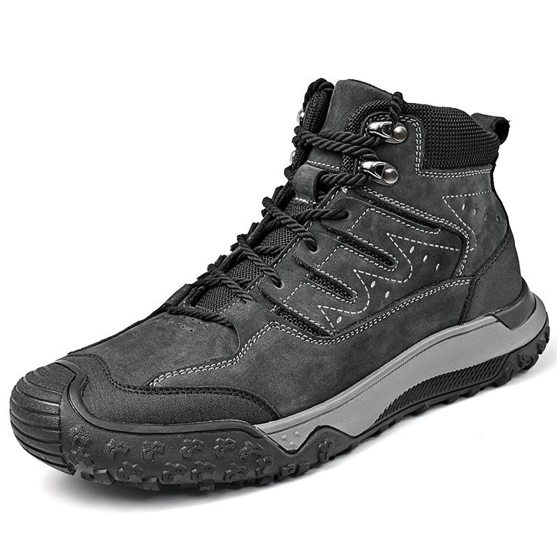Зимние высокие ботинки для мужчин, износостойкие, дышащие, для походов, большие размеры